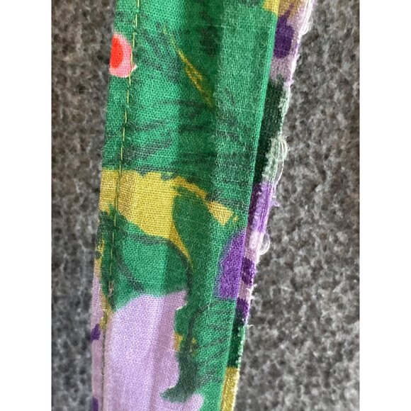 VTG Apron Over The Head Floral Red Green Blue Child Baker Pretend Play - Picture 10 of 13